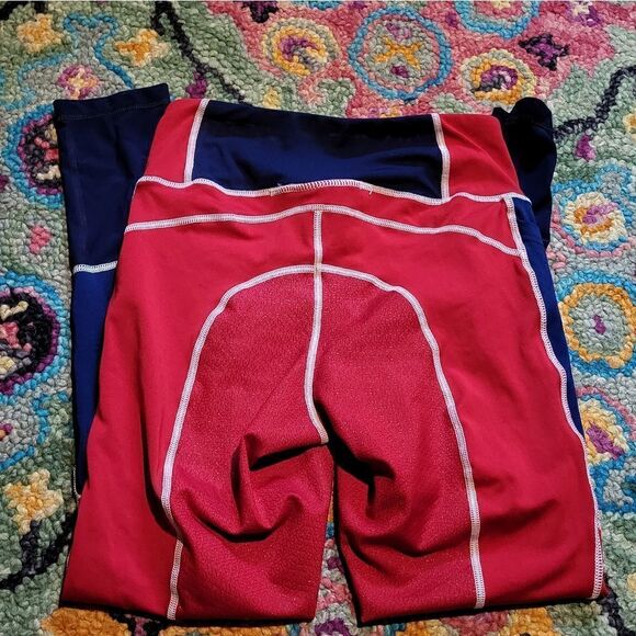 Dover Saddlery Stride Color Block Full Seat Mesh Tight Patriotic Small - Picture 9 of 9